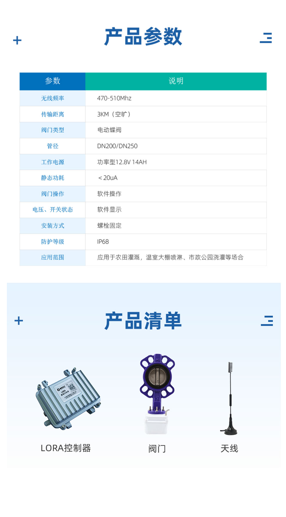 12.8V| DN250电动蝶阀产品参数