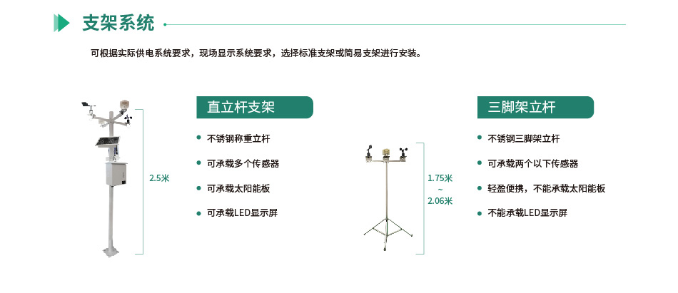 气象环境监测系统的支架系统