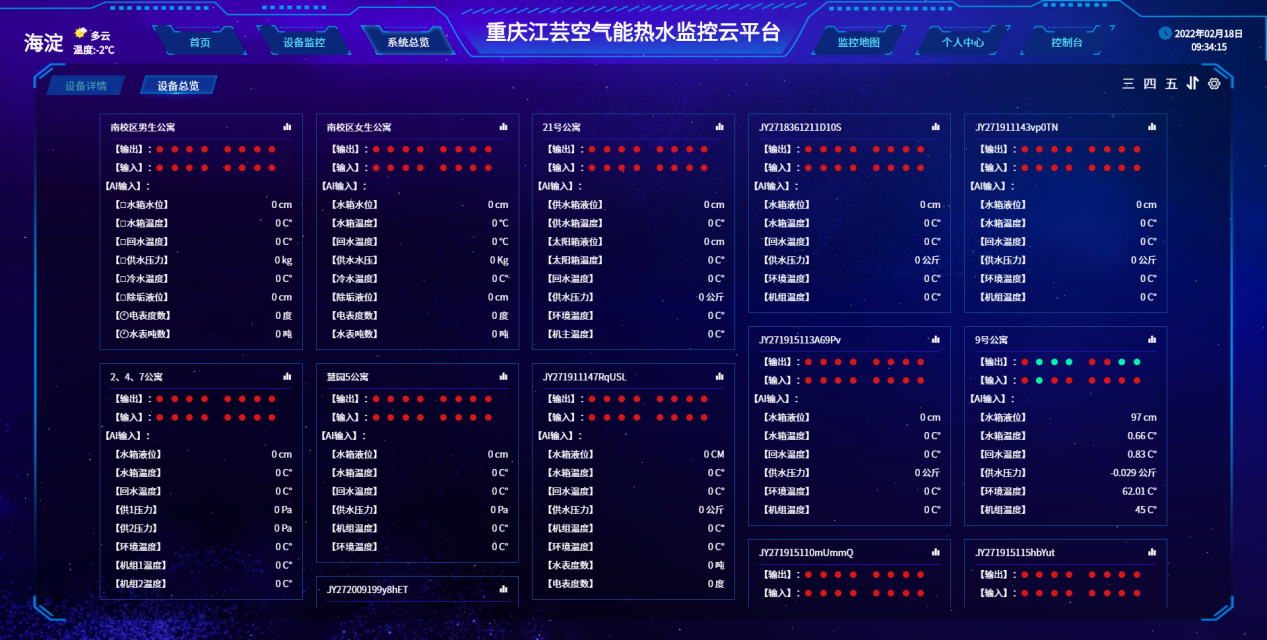 空气源热泵监控系统集中管理