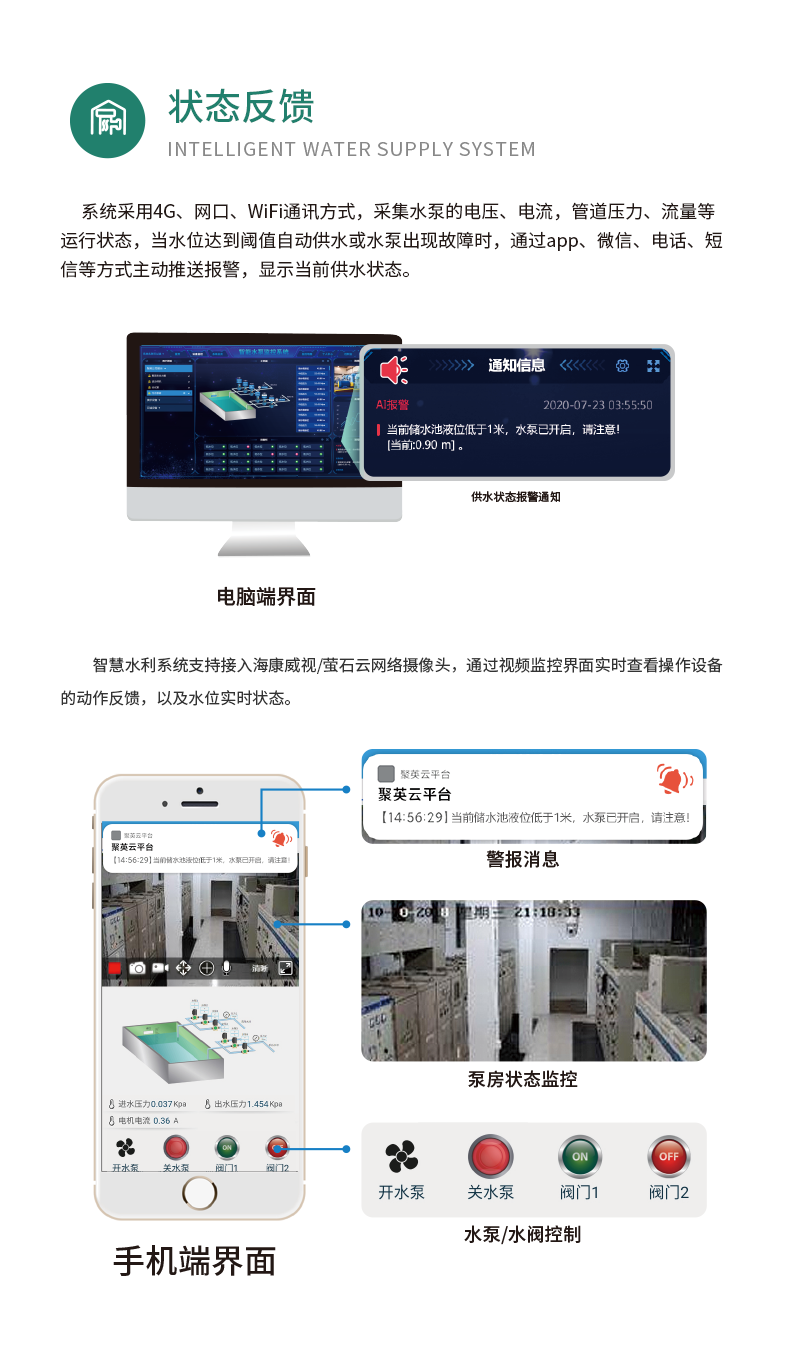 2路水塔泵智能系统高级版状态反馈