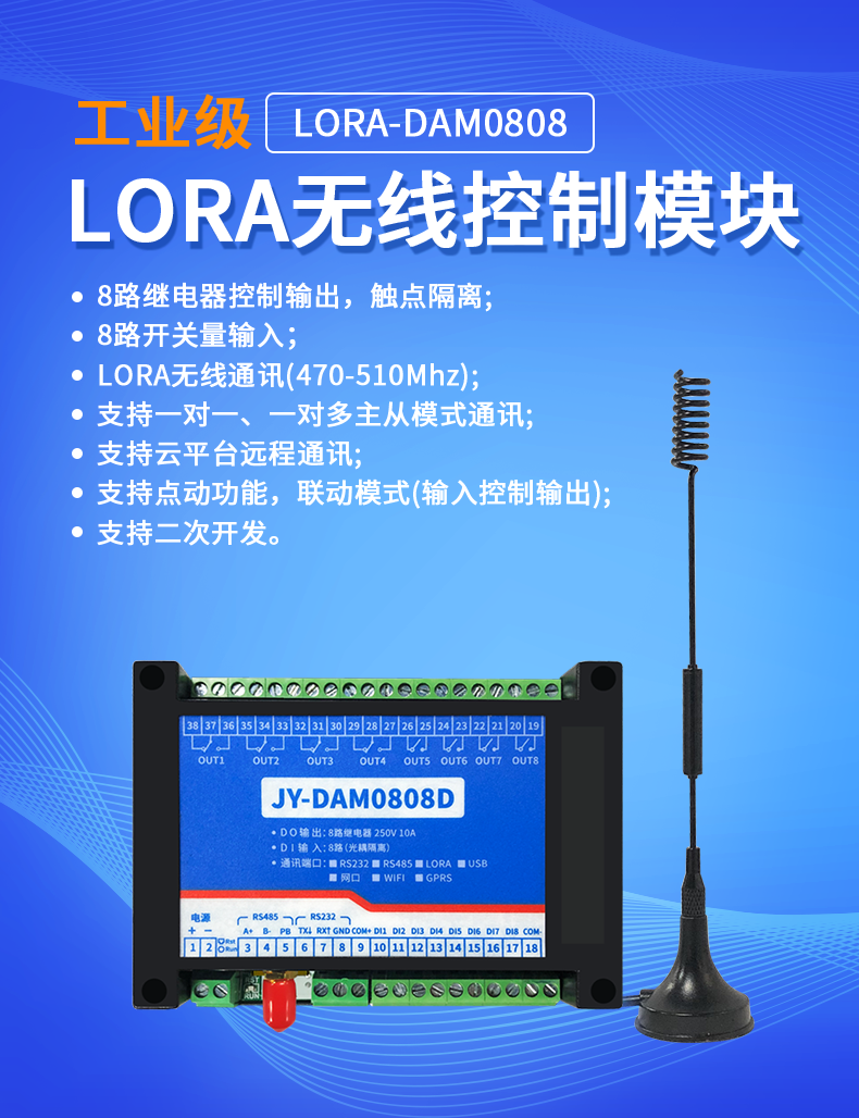 LoRa0808D LoRa无线控制模块