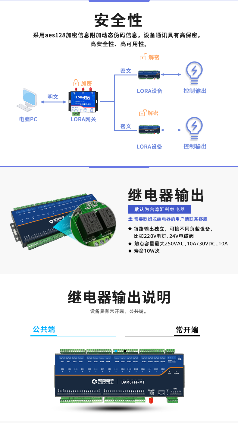 LoRa0FFF-MT LoRa无线测控模块继电器输出