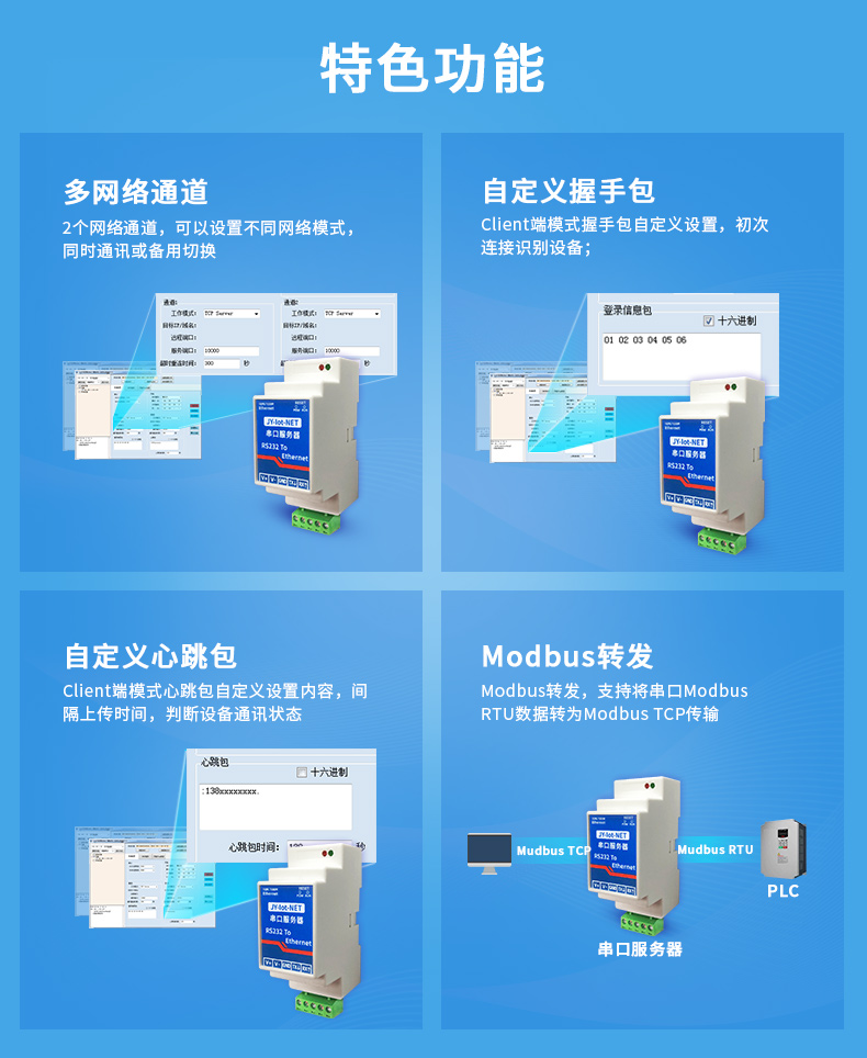 RS232串口服务器功能