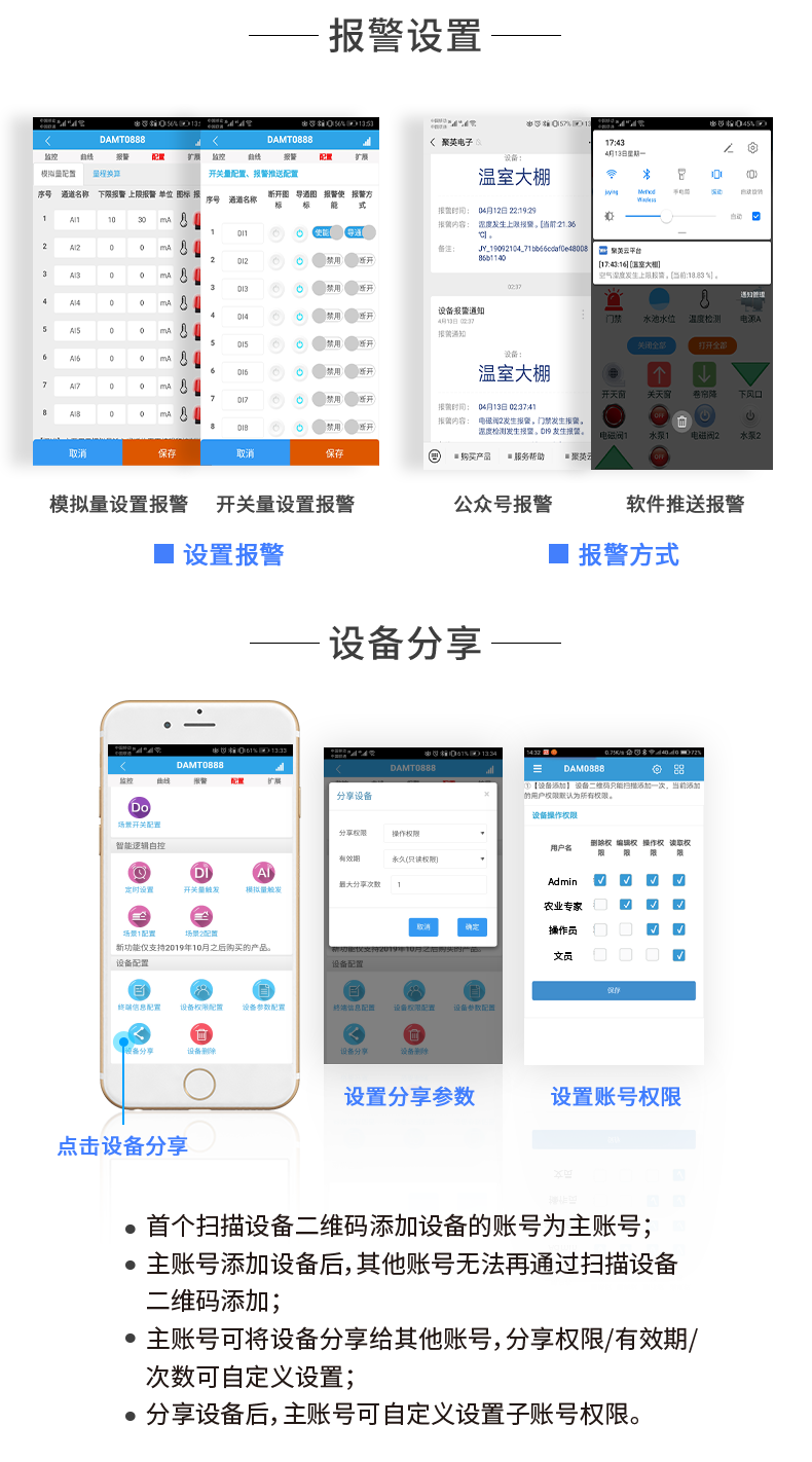 DAM-0400C 远程智能控制器报警设置
