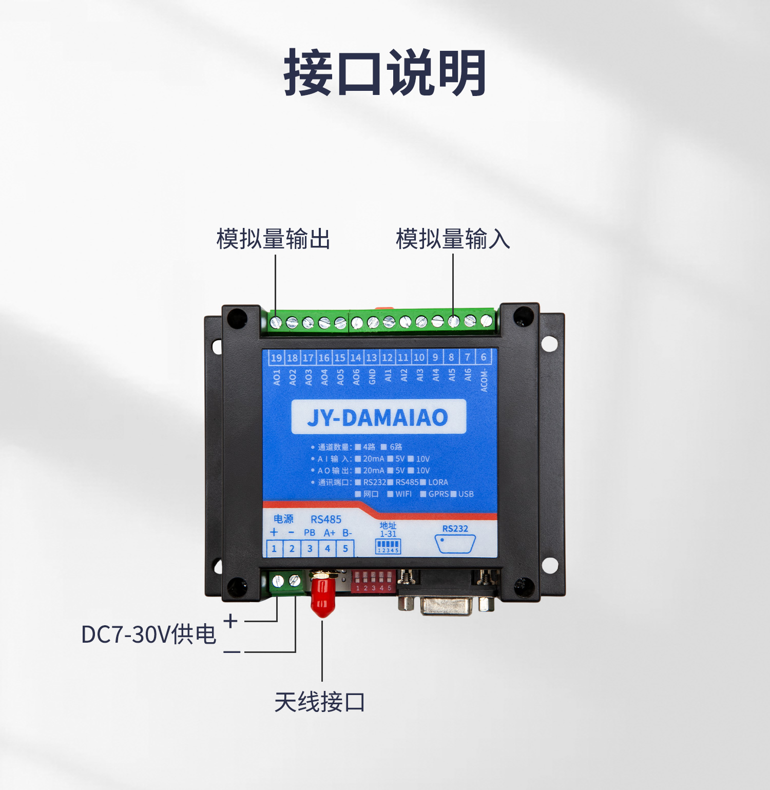 模拟量对传系列接口说明