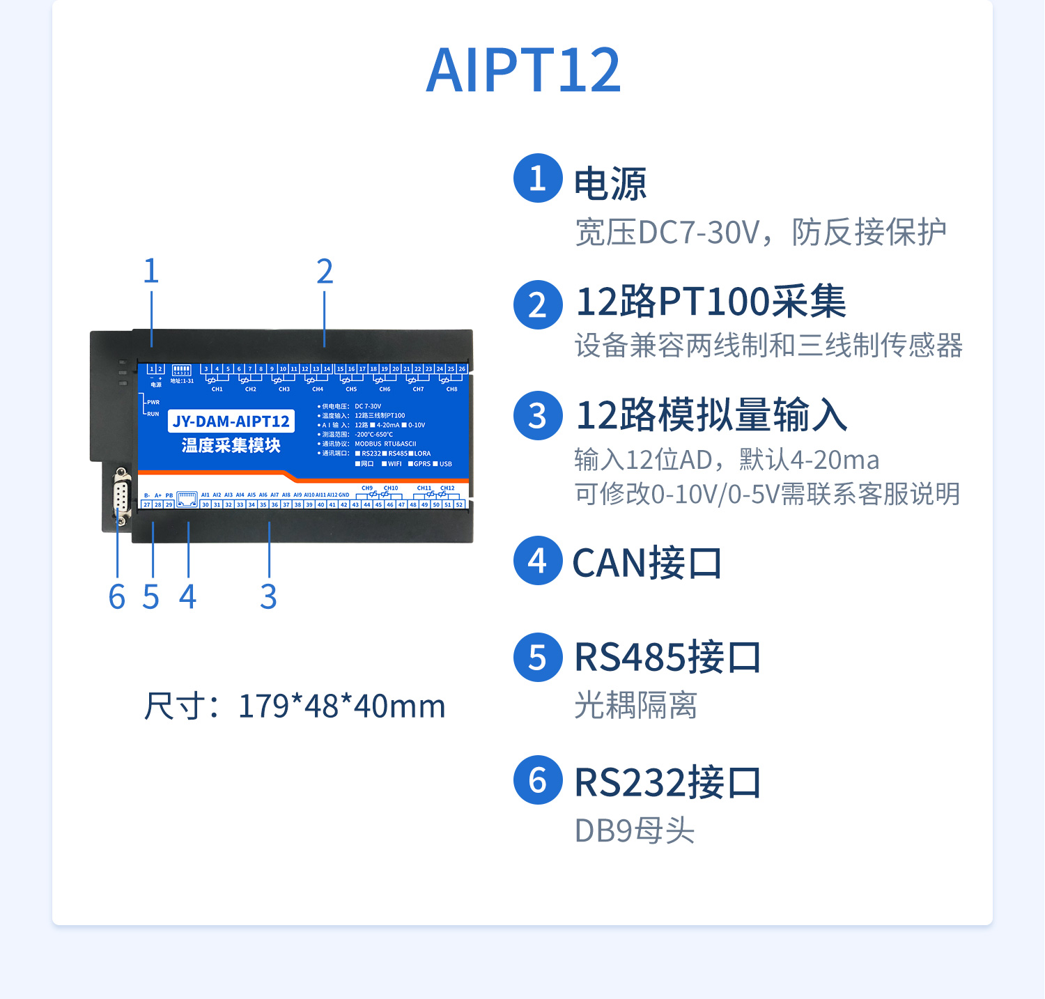 CANPT100温度采集系列