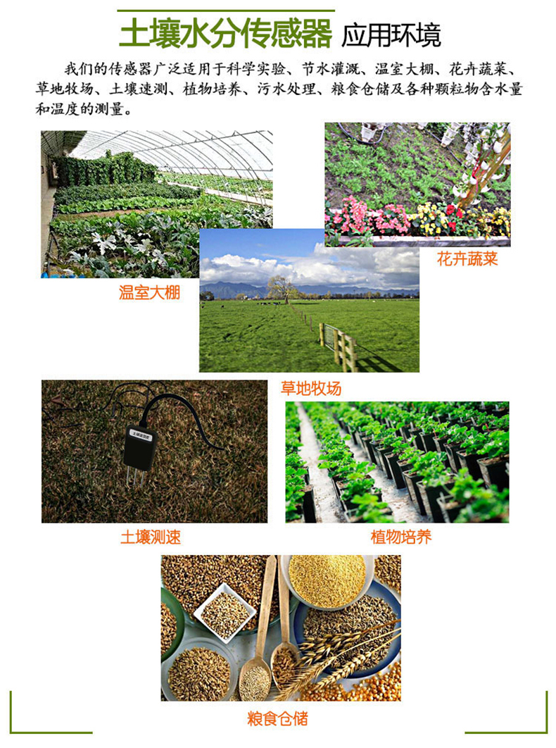 土壤温湿度传感器应用场景