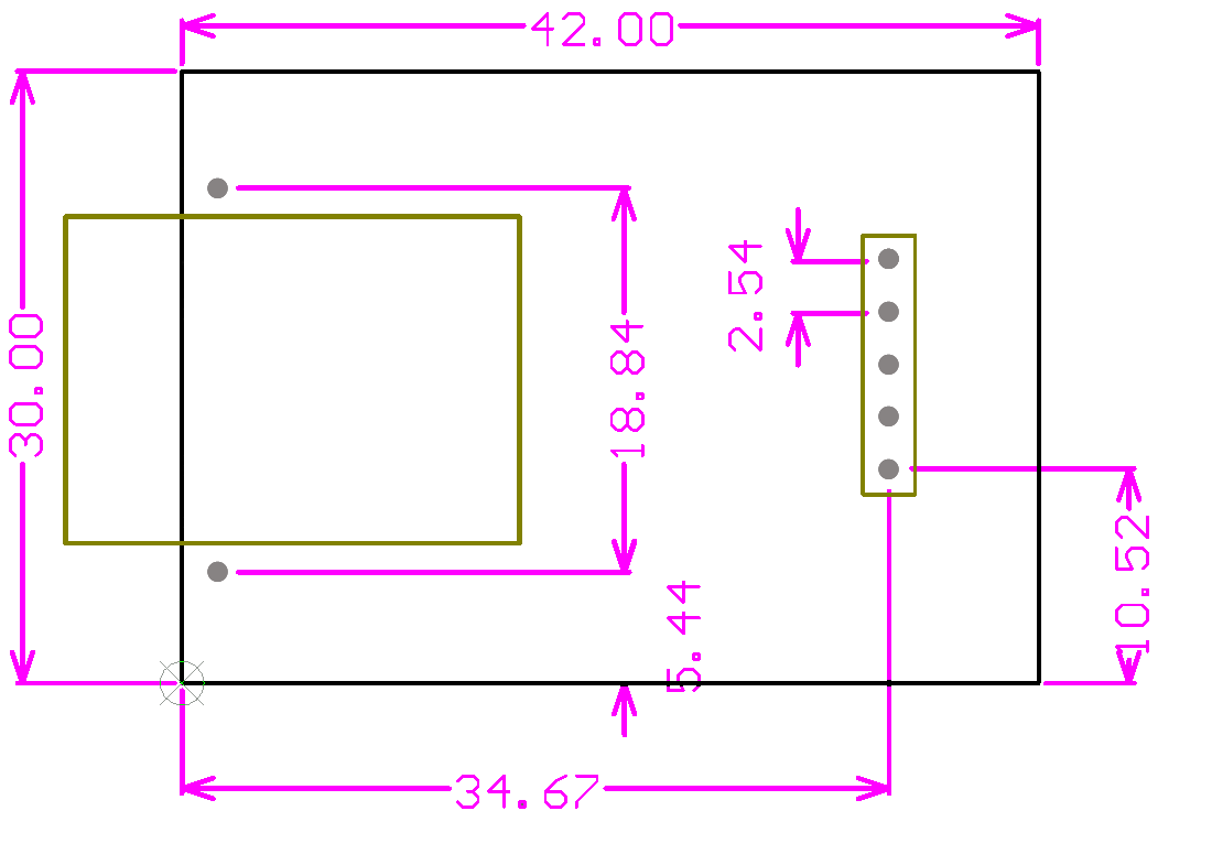 Y-TCPTTL-6O6模块尺寸