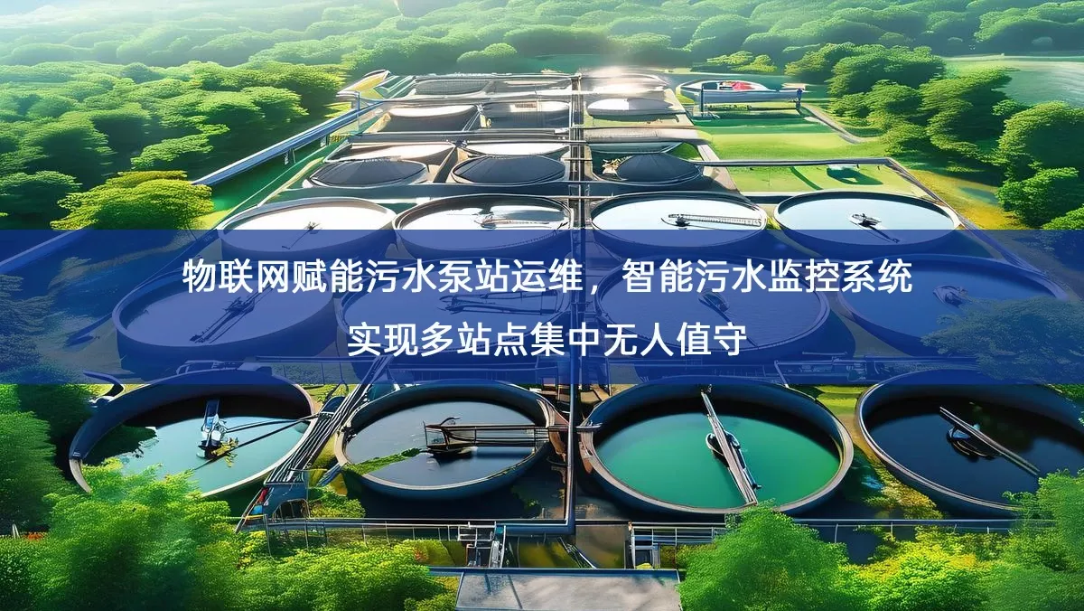 物联网赋能污水泵站运维，智能污水监控系统实现多站点集中无人值守