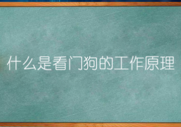 看门狗”的运行机制是什么？